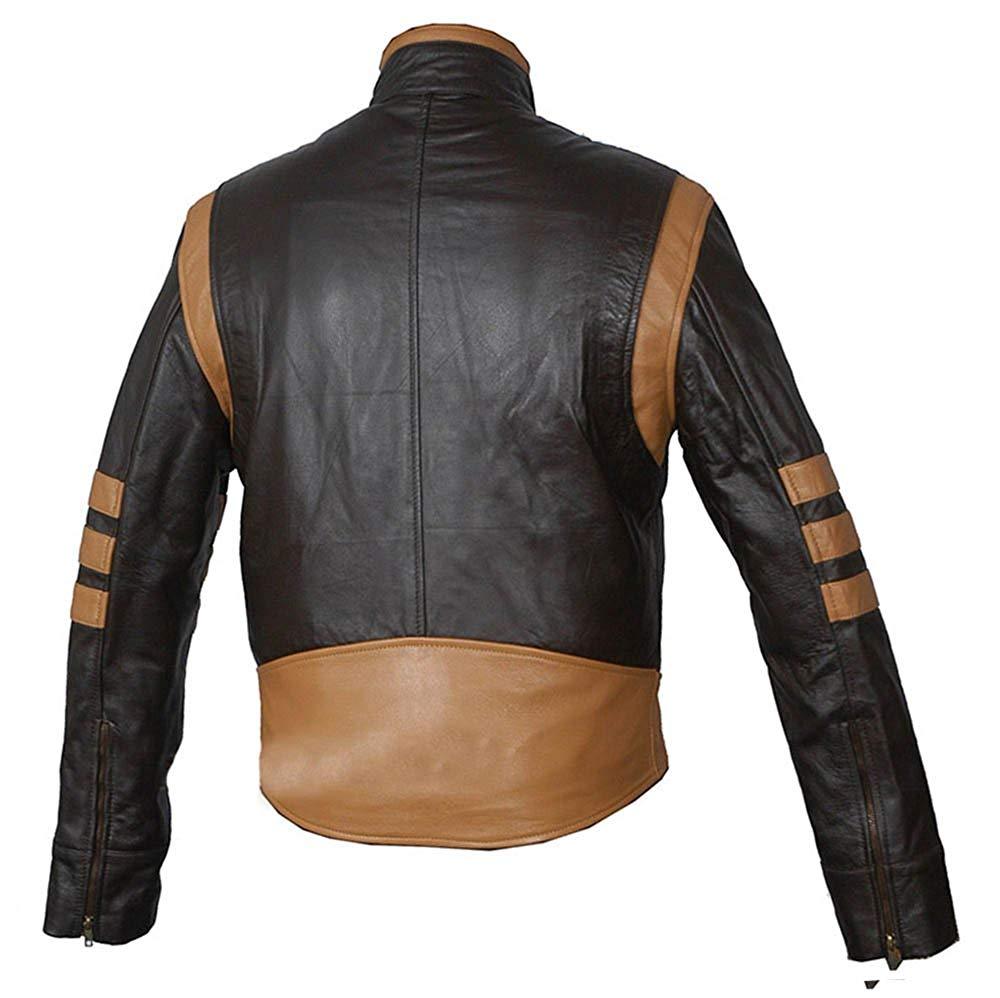 Logan X-Men Wolverine Costume Brown Genuine Leather Jacket - Coats ...