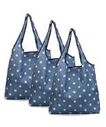 Panda Legends Blue - 3 Pieces Reusable Grocery Bags Foldable Boutique Sh... - $23.61