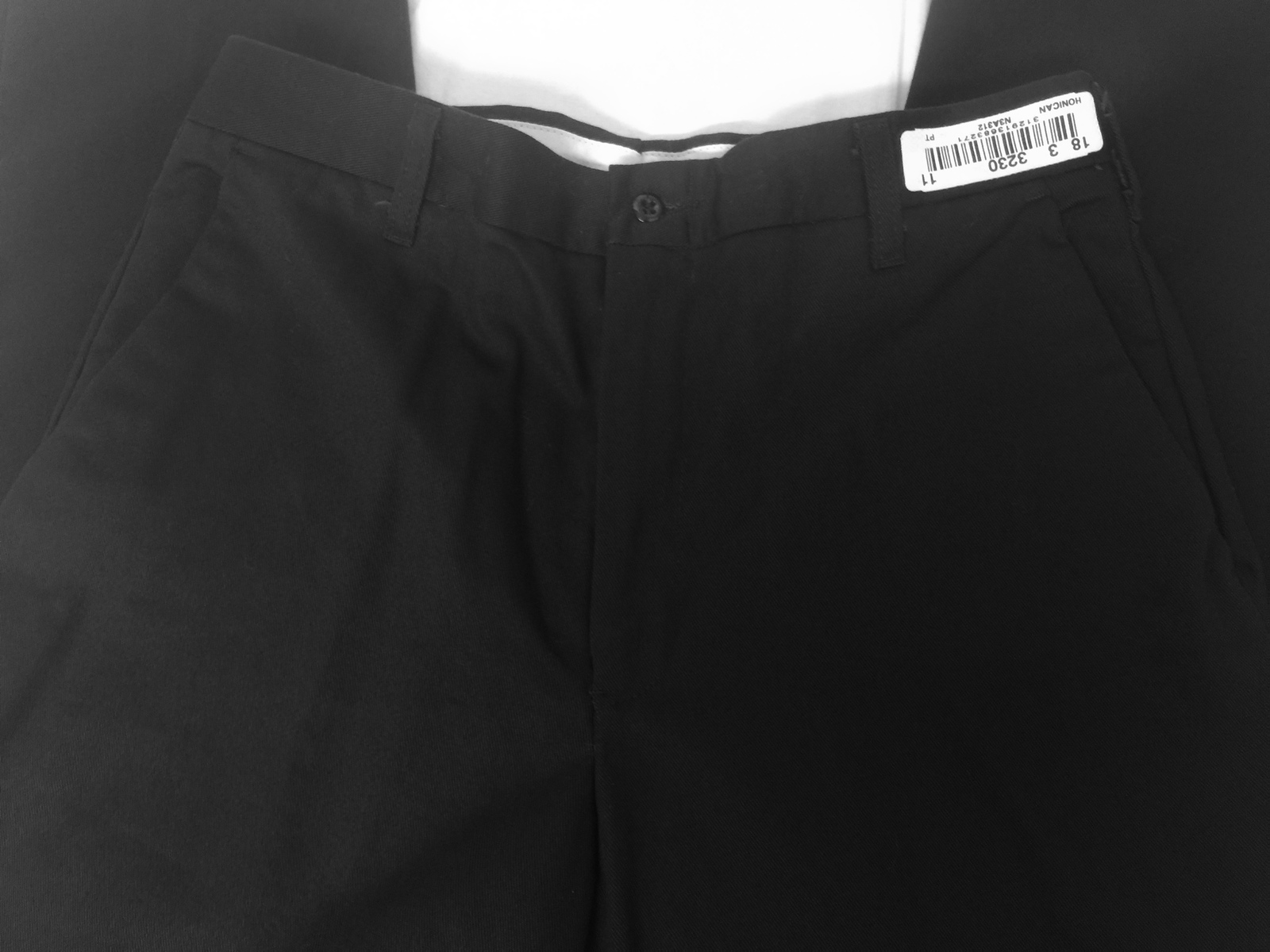 CINTAS Men's Black Cotton Flat Front Technician/Commercial Work Pants ...