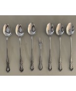 Lot of 6 Iced Tea Spoons 1 Cocktail Appetizer Fork CREON  AMC Stainless ... - $20.67