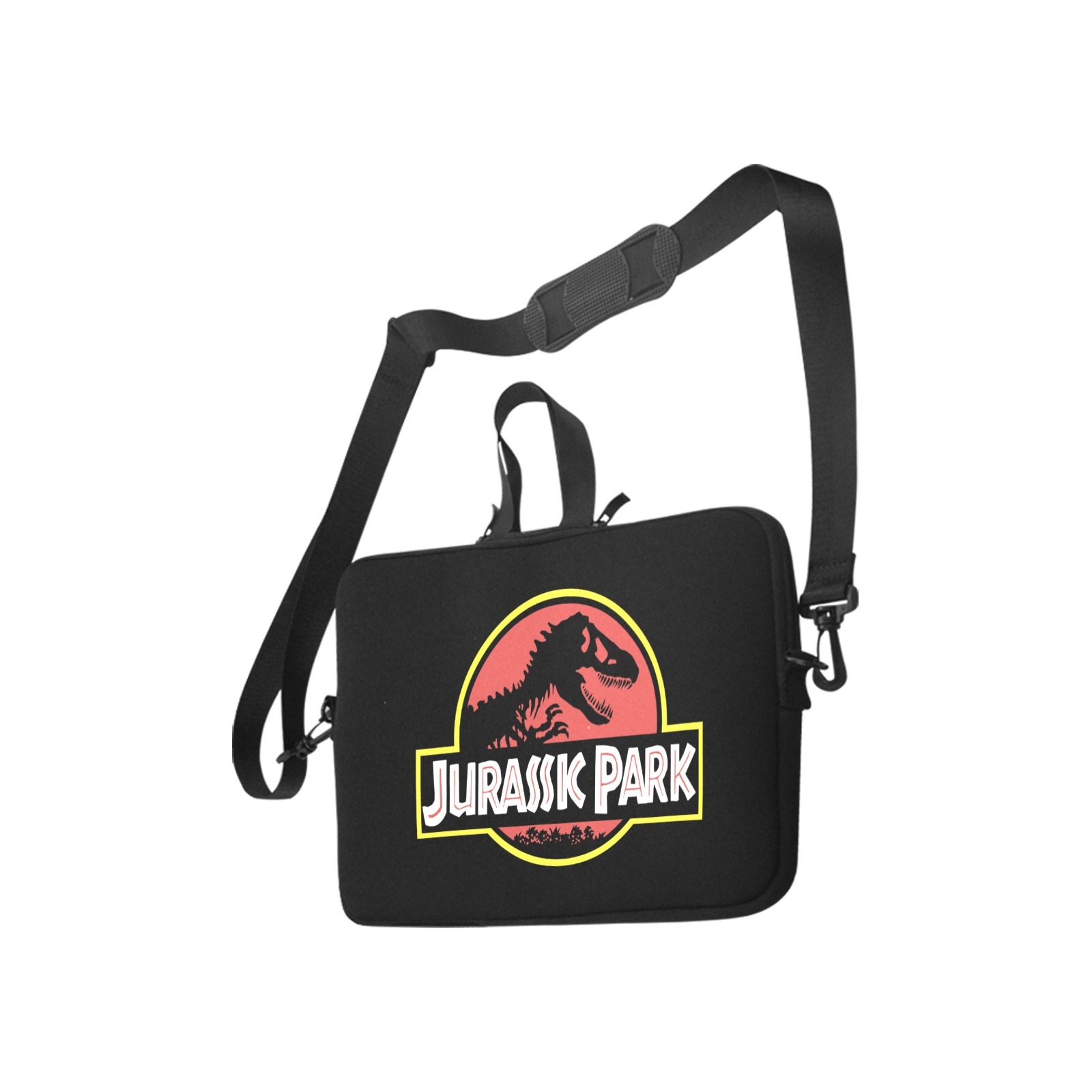 Jurassic Park Dinosaur T-Rex Neoprene Sleeve Messenger Laptop Bag