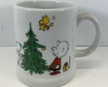 Peanuts “Merry Christmas 1977” Coffee Mug With Snoppy Charley Brown Woodstock
