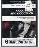 DVD&quot;GOOD NIGHTAND GOOD LUCK&quot;Robert Downey Jr. Best Picture 2006 - $1.95
