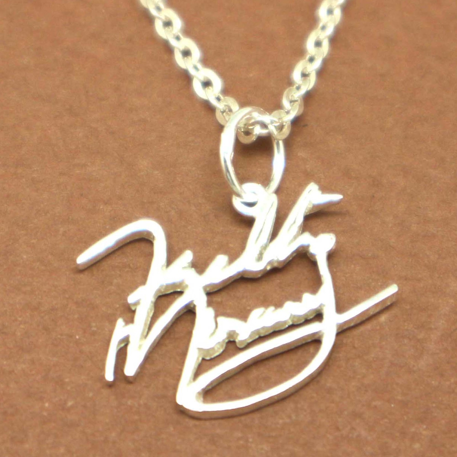 Sterling Silver Queen Bohemian Rhapsody Freddie Mercury Signature Necklace