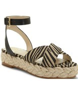 Vince Camuto Delindan Zebra Print Espadrille Flatform Sandals, Multi Siz... - $79.95