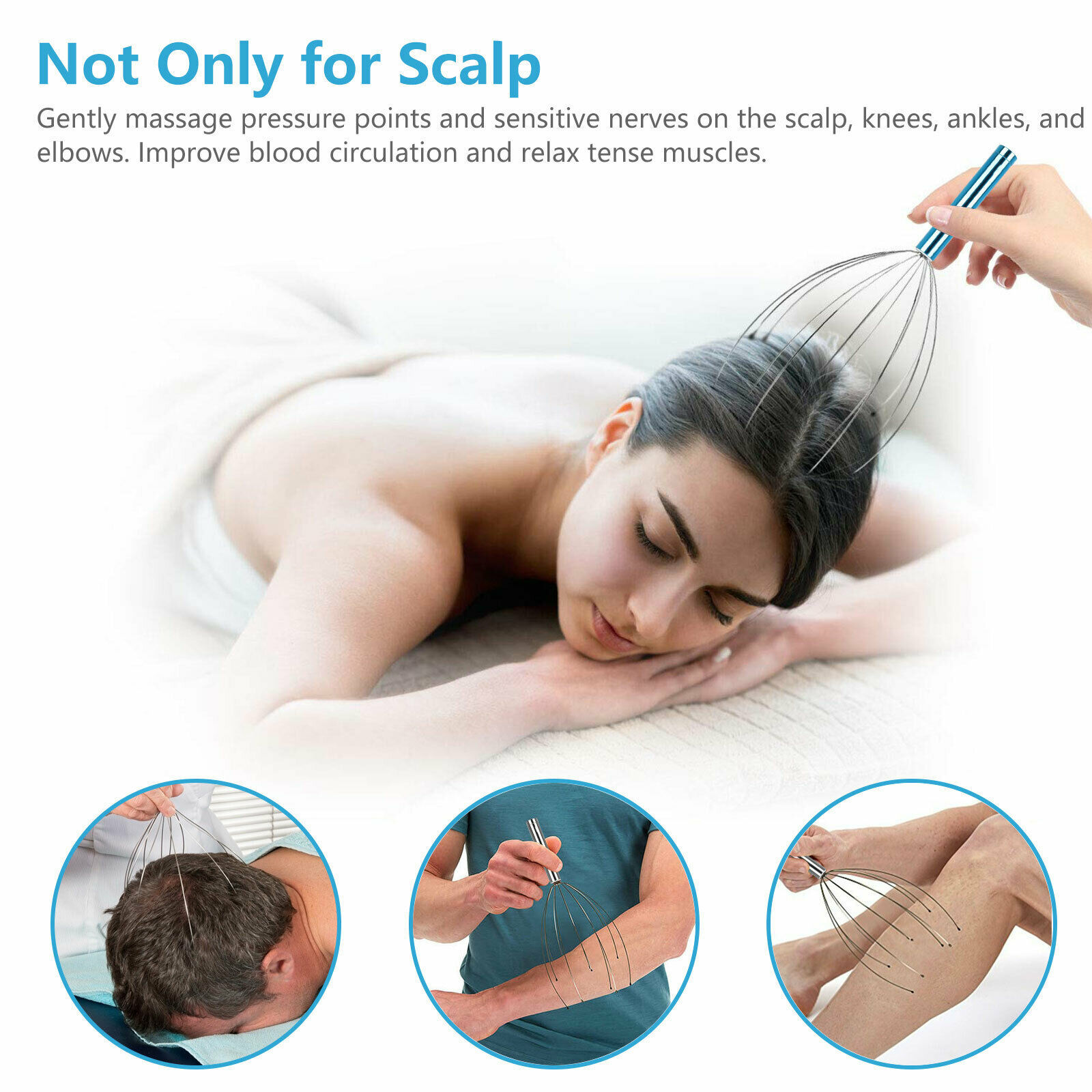 Head Neck Scalp Massager Massage Octopus Equipment Stress Release Relax Tool Massagers 6069