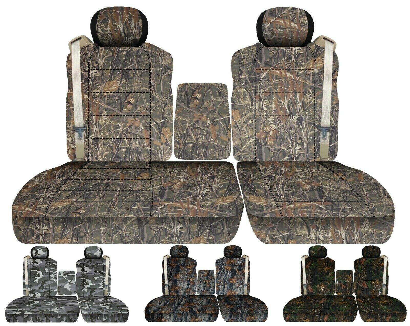 Car seat covers fits 01-03 Ford F150 Truck 40-60 seat with Integrated seat belts