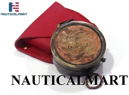 NauticalMart Brass Pocket Compass, Engravable Compass, Eagle Scouts Gifts