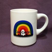 Chicago Rainbow Coffee Mug 10 oz Cup Ceramic City Skyline - $14.89