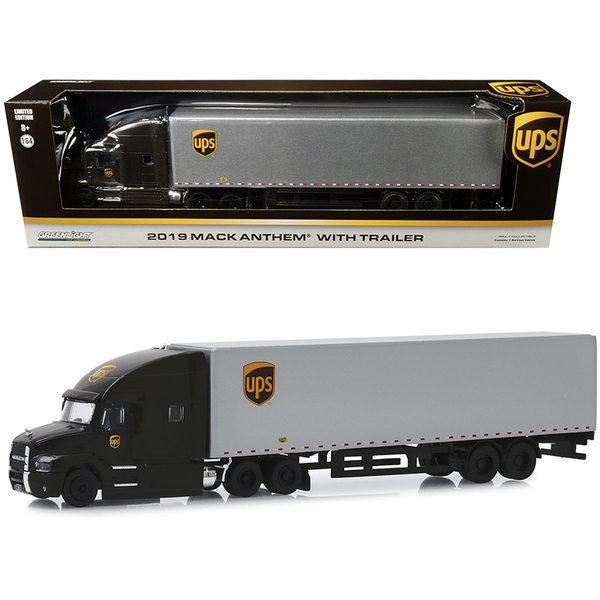 2019 Mack Anthem with Trailer United Parcel Service (UPS) Brown and Silver 1/...