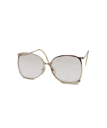 Vintage 70s Streetwear Metal Large Round Gold Grandma Mom Glasses Eyegla... - $59.35