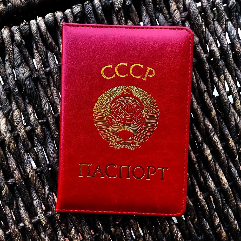 Tool Russia Passport Cover CCCP Soviet Leather Covers for Passports