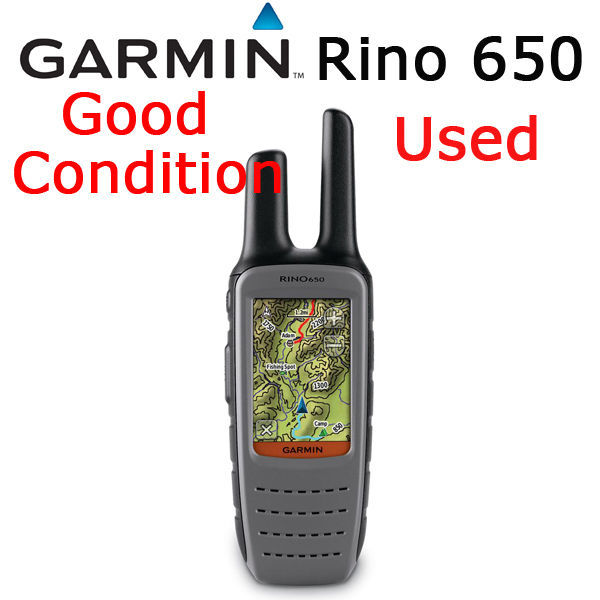 Garmin Rino 650 GPS Handheld 5 Watt 2-way Radio and GPS Navigator ...