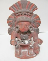 Mexico Columbia Peru Terra Cotta Clay Pottery Figure Statue 11&#39;Tx8&quot;Wx5&quot;D... - $129.63