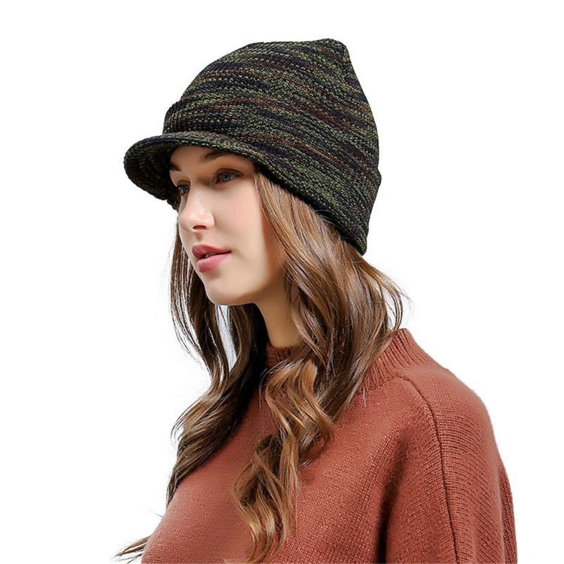 Men Women Plain Cap Beanie Cap Knit Ski Baggy Slouchy Army Hip Hop Winter Hats