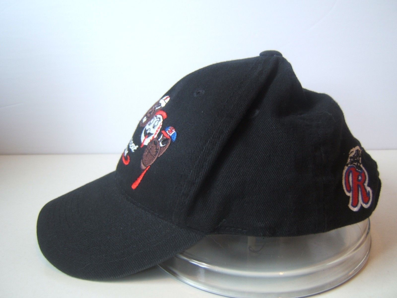 Mascot Team Youth Minor League Baseball Hat Black Hook Loop Cap Boys