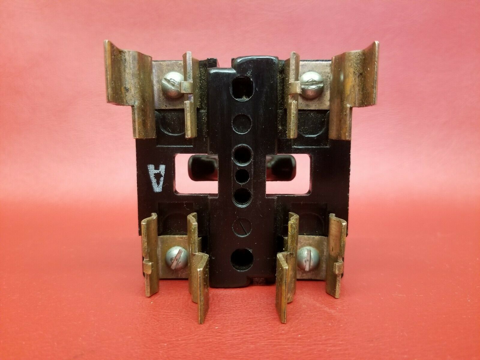 SQUARE D 2 POLE 30AMP FUSE PULL OUT FUSE HOLDER With 30 Amp Small Fuses