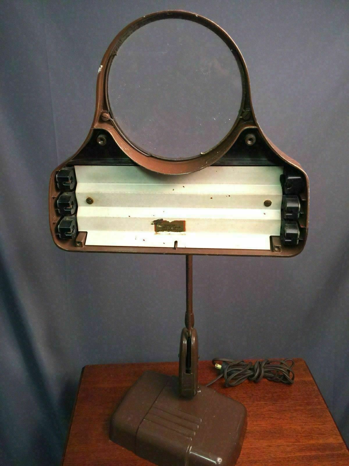 Dazor Floating Light Fixture Vintage Magnifying Drafting Lamp UL M270