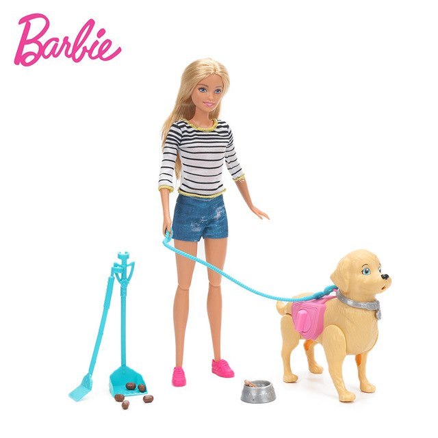 barbie walk and wag dog