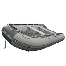 BRIS 9.8 ft Inflatable Boat Dinghy Pontoon Boat Tender Fishing Raft Gray image 4