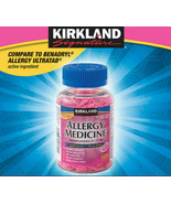 Kirkland Allergy Medicine Diphenhydramine HCI 25mg 600 minitabs Compare ... - $15.59