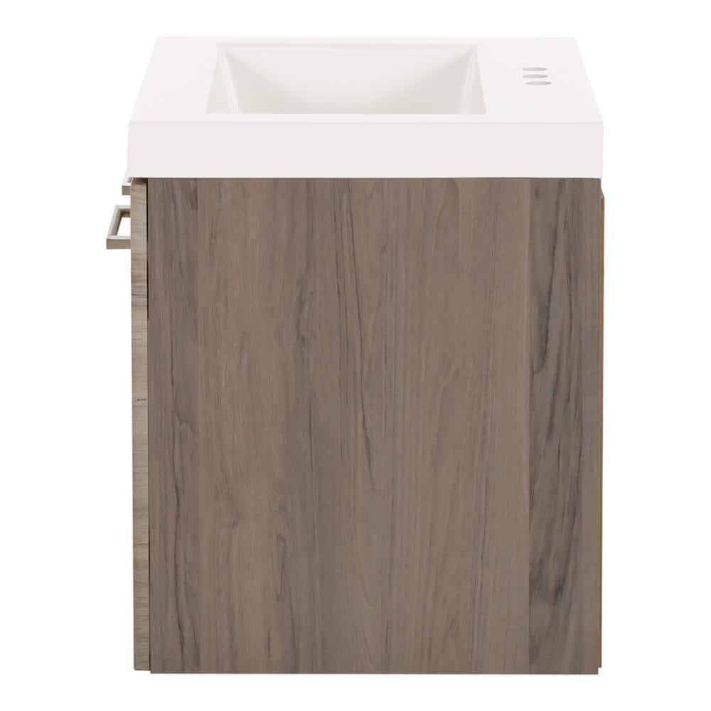 Domani Stella 24 in. W x 19 in. D Wall Hung Bath Vanity in Vanities