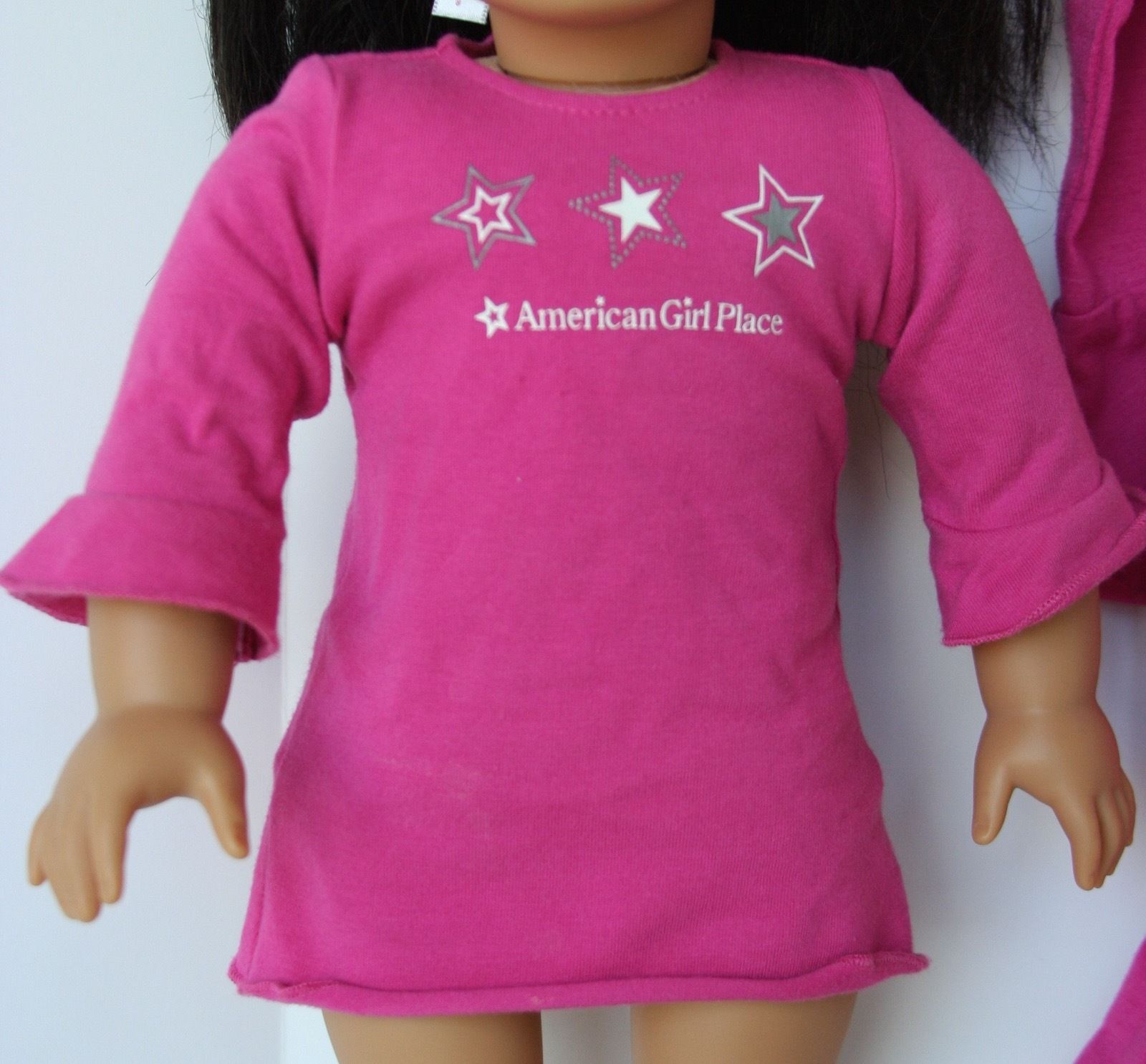 Girl 6-10 and 18/" Doll Matching Pink Heart Black Leggings Outfit American Girl