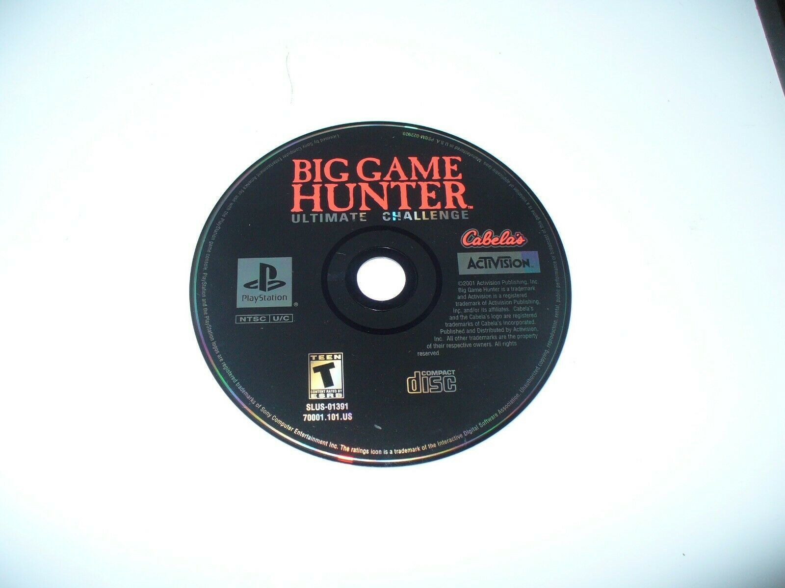 Primary image for Cabela's Big Game Hunter: Ultimate Challenge (Sony PlayStation 1, PS1) 
