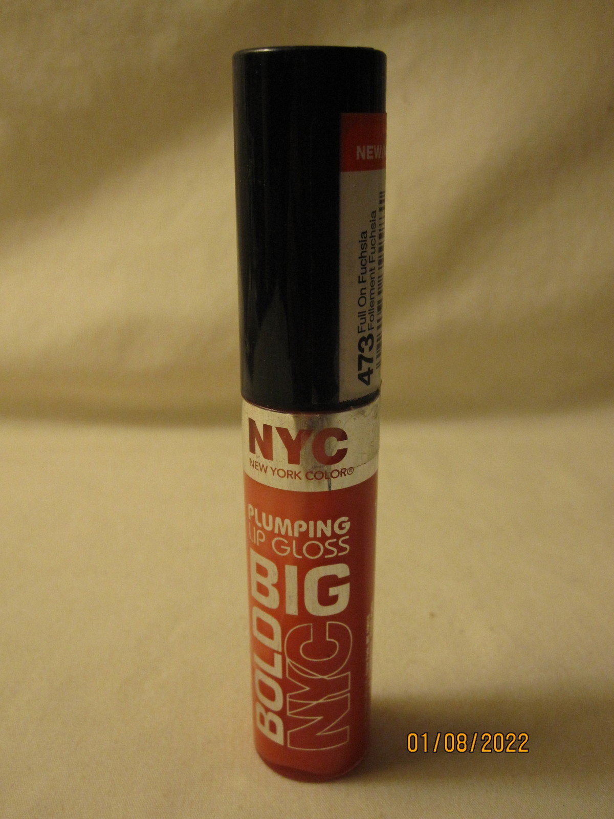 Make-Up: NYC New York Color Big Bold Plumping Lip Gloss: #473 Full of Fuchsia  - $3.00