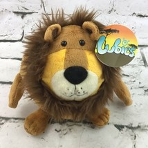 Lubies Lion Plush Brown Round Stuffed Animal Soft Tossable Toy With Tag 2008 - $11.88