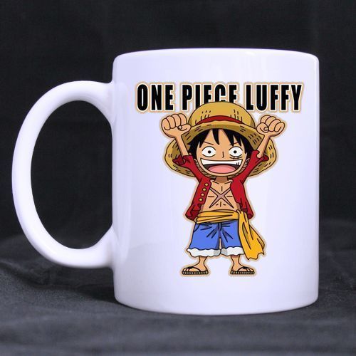 Primary image for One Piece Monkey D Luffy Cute Custom Personalized Coffee Tea White Mug
