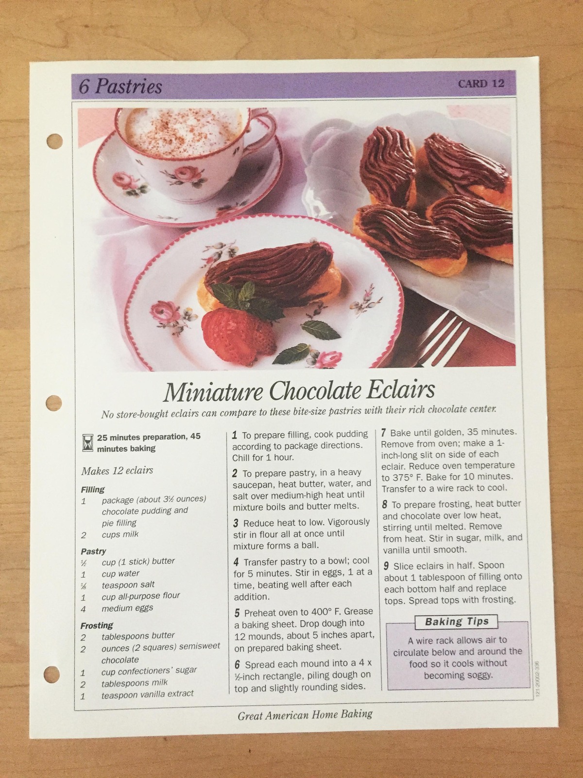 Great American Home Baking Recipe Cards (replacements) from 1992 set