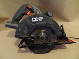 PORTER CABLE CORDLESS CIRCULAR SAW USED BARE TOOL  WORKS GREAT PC186CS - $42.99