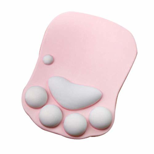 Lovely Cat's Claw Wrist Mat Silicone Wrist Rests Pad Soft Wrist Mouse Pad Pink