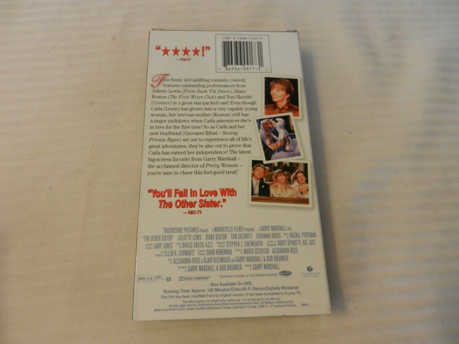 The Other Sister (VHS, 1999) Diane Keaton, Tom Skerritt, Juliette Lewis ...