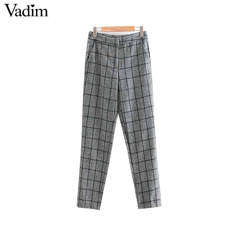 Long Basic Checkered Pants Long Basic Checkered Pants