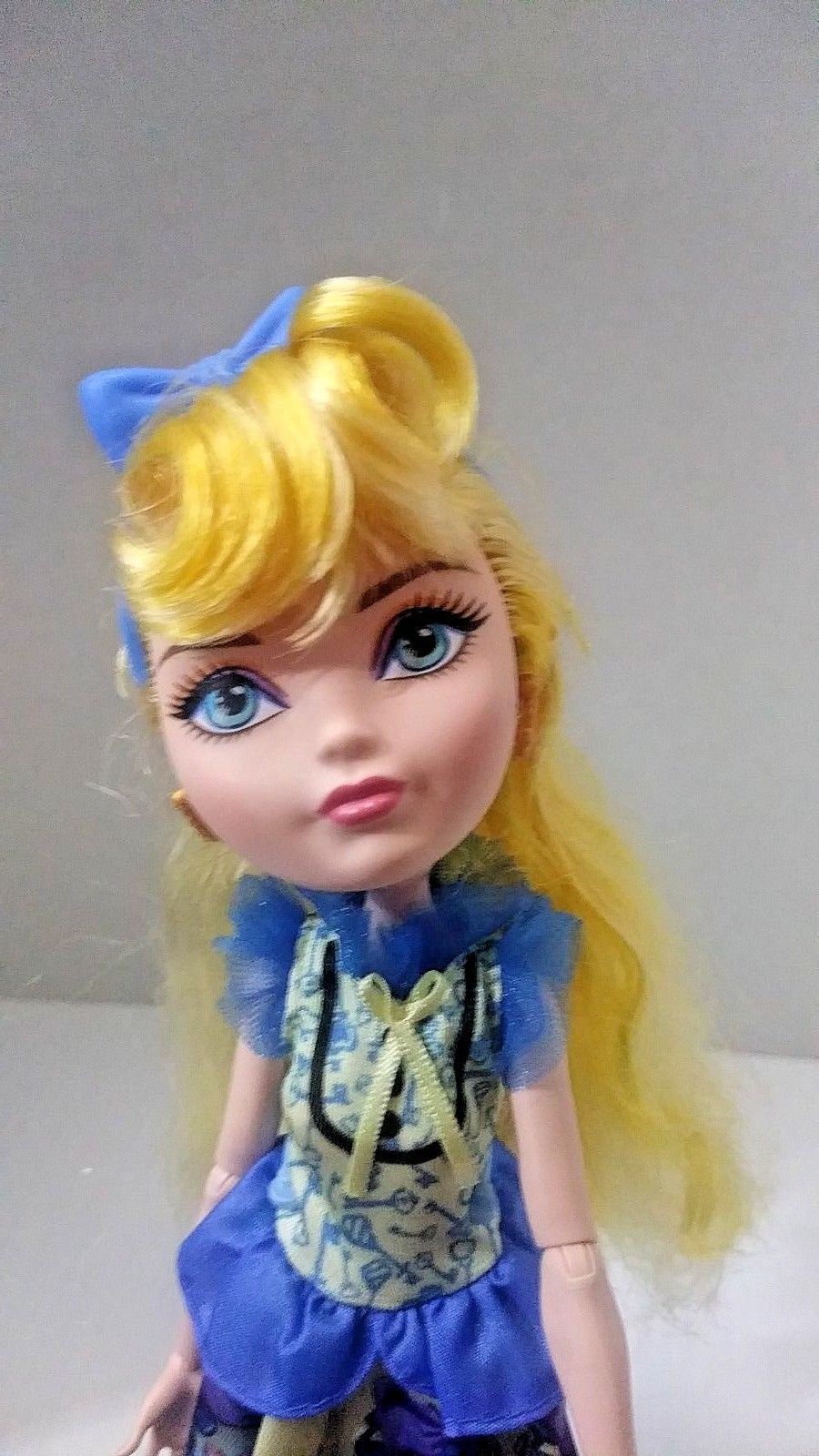 EVER AFTER HIGH 1ST CHAPTER ORIGINAL BLONDIE LOCKES DOLL REPLACEMENT BLUE DRESS