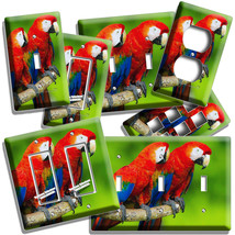 COLORFUL TROPICAL MACAW BIRDS TREE BRANCH LIGHT SWITCH OUTLET WALL PLATE... - $10.99+