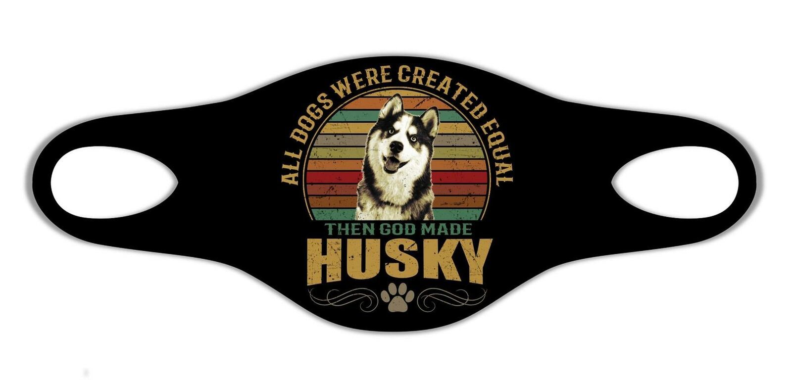 Husky Dog Cool Protective Washable Breathe Face Mask Pet Man Best Friend