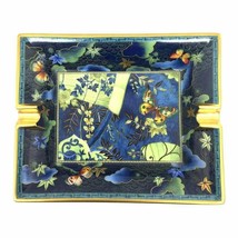 Hermes Change Tray Butterfly Porcelain Ashtray Blue VIDE POCHE 94 - $572.06