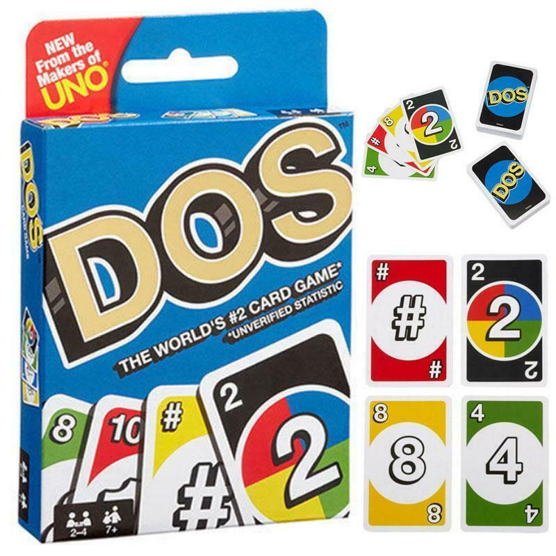 UNO DOS Classic Card Game 108 Cards No1 Family Fun Playing Time Kids Youth Adult