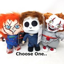 CHOOSE ONE! Pennywise Clown Michael Myers Or Chucky Halloween Horror Plushes  - $65.00