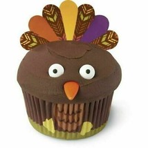 Turkey Thanksgiving Cupcake Combo Pack Makes 12 Liners Picks Eyes Beak W... - $7.42