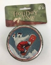 Vintage COKE 2001 COCA-COLA Polar Bears Ornament Tin Trinket Box Tin B - $9.50