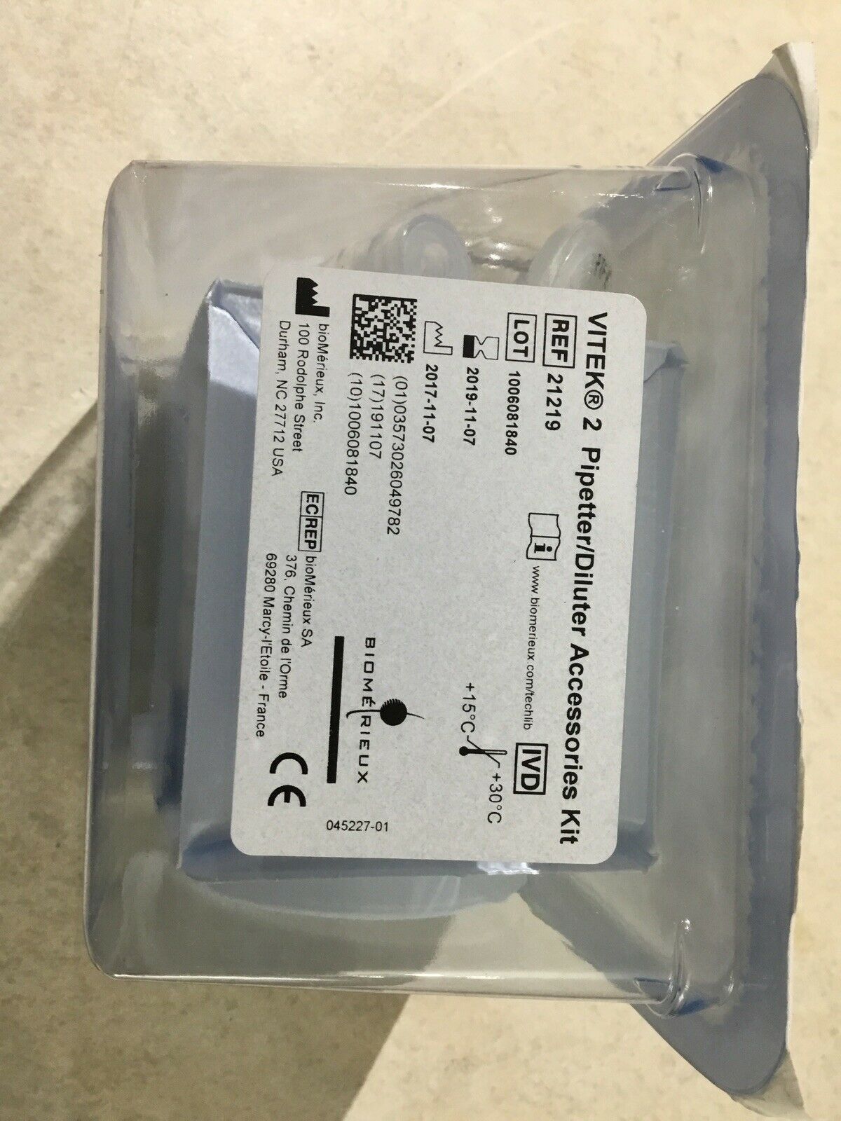 BIOMERIEUX 21219 VITEK Pipetter/Diluter Accessories Kit Laboratory Lot