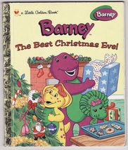 1997 Barney Best Christmas Ever Stated 1st Ed HC Little Golden Book - $12.99