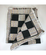 Large Jumbo Giant Huge Rug Mat Fabric Checker Board Game 3&quot; Squares. Rep... - $4.95