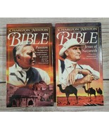 Charleton Heston presents The Bible Passion Jesus of Nazareth VHS Lot of... - $19.39