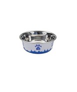 BERGAN Maslow Design Series Dog Bowl Blue Paw for Dogs 13oz - $15.69