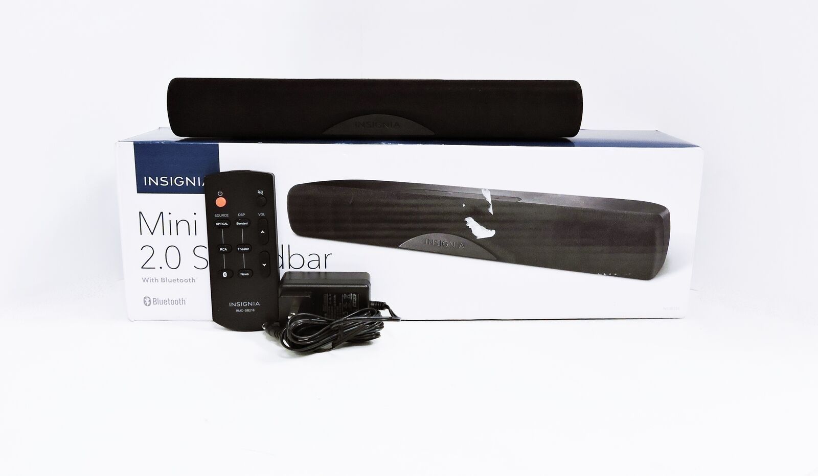 Insignia NSSB216 2.0 Channel Bluetooth Mini Soundbar With Digital